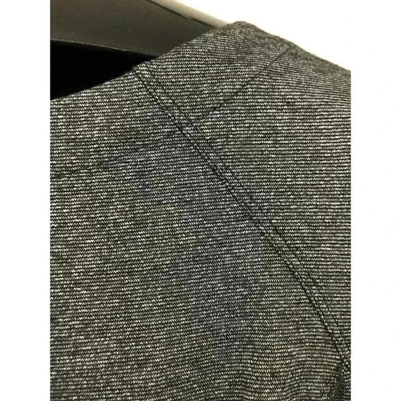 Dark Silver Draped Key Hole Back ¾ Sleeves Form Fitted Dress SMALL Bodycon - Picture 4 of 6